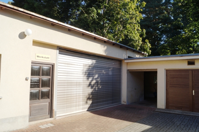 Außenansicht Seitenflügel Werkstatt